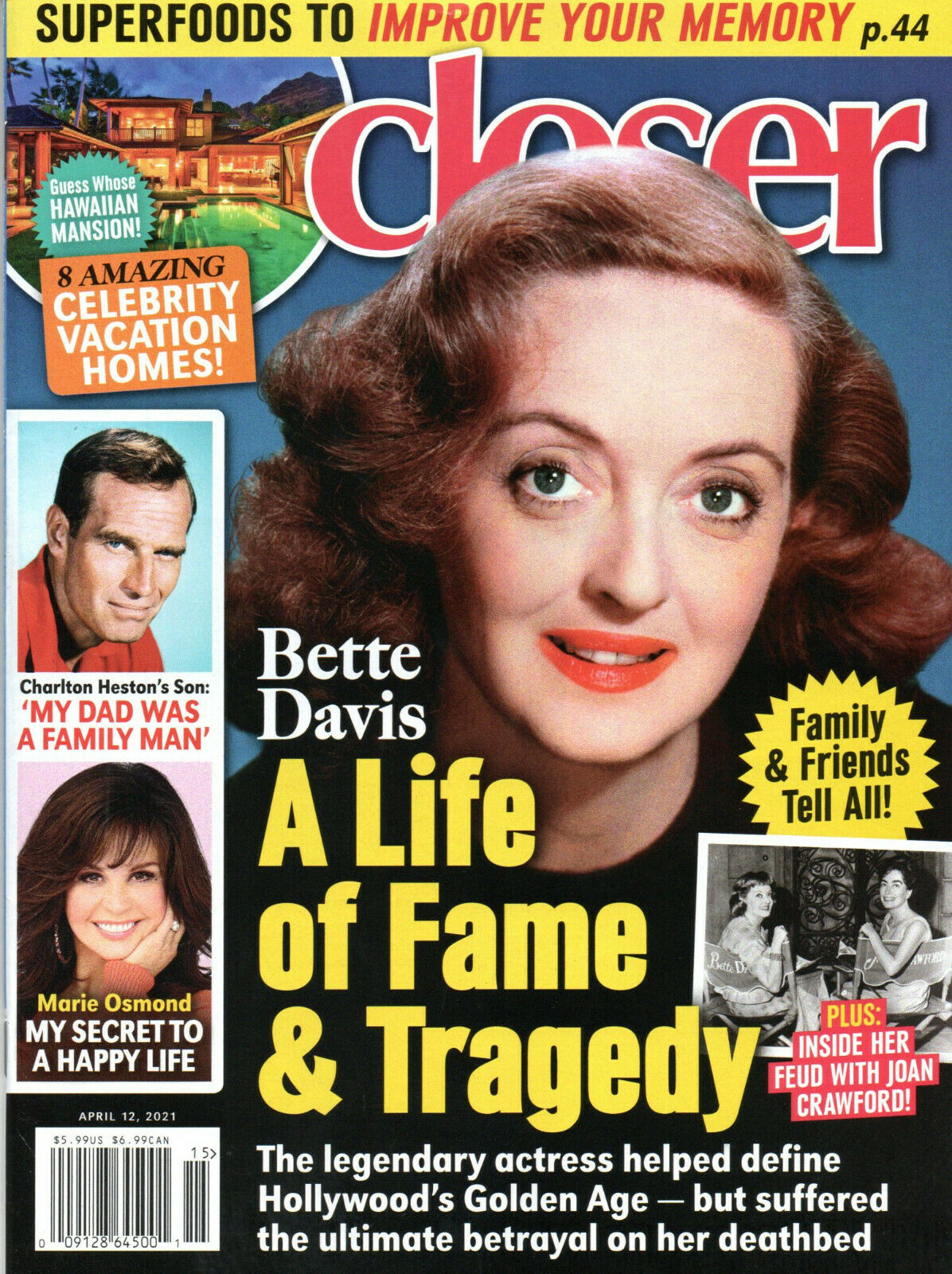 CLOSER WEEKLY magazine side cover 12 April 2021