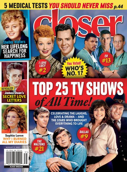CLOSER WEEKLY magazine side cover 2 August 2021