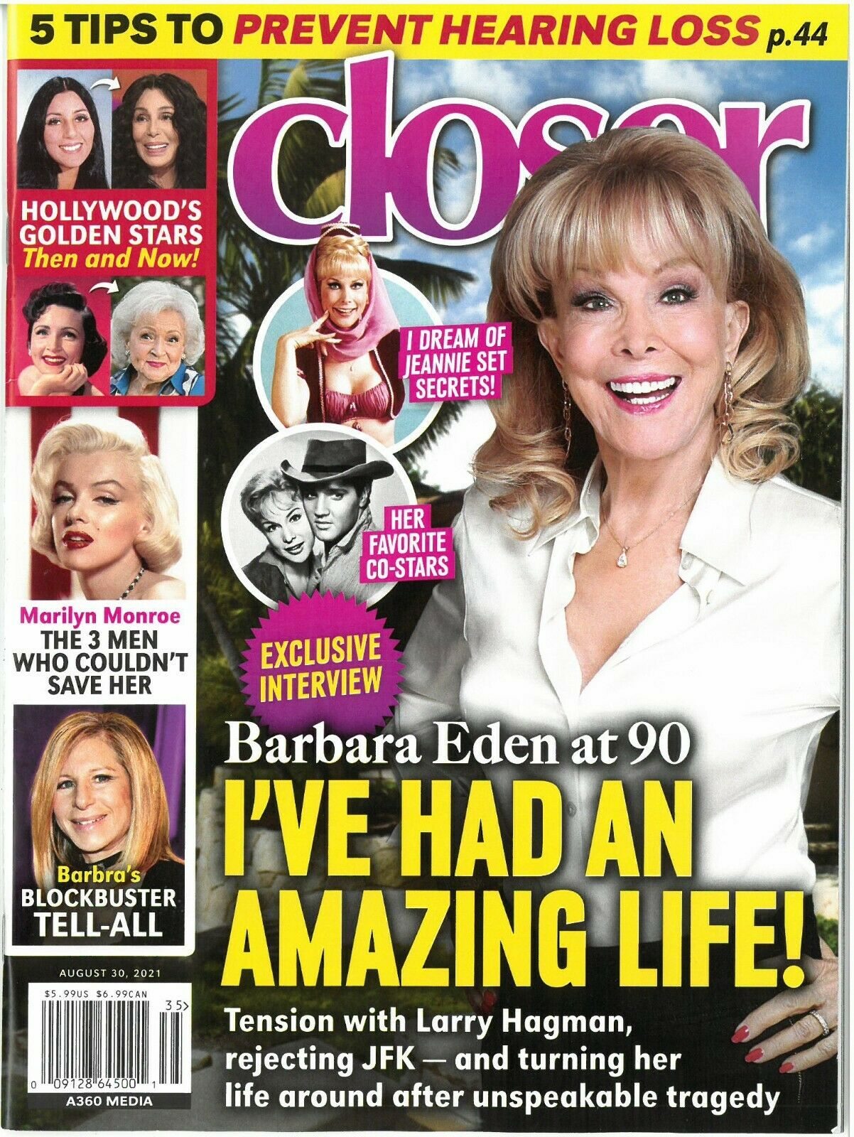 CLOSER WEEKLY magazine side cover 30 August 2021