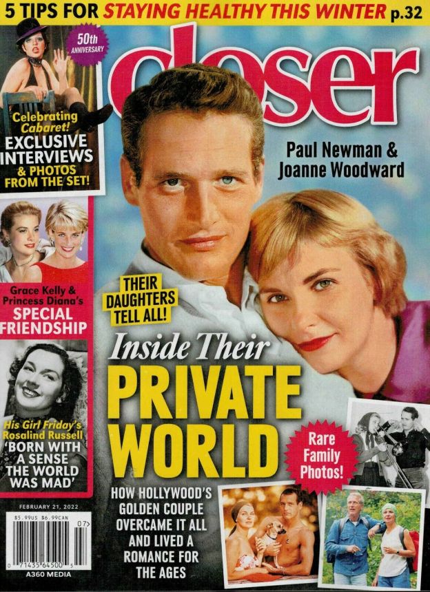 CLOSER WEEKLY magazine side cover 21 February 2022