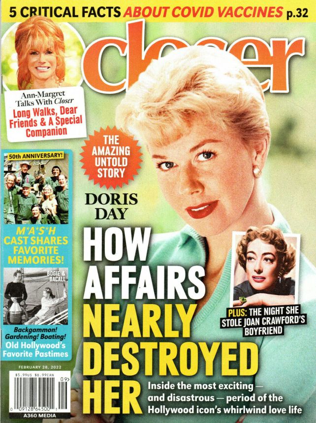 CLOSER WEEKLY magazine side cover 28 February 2022