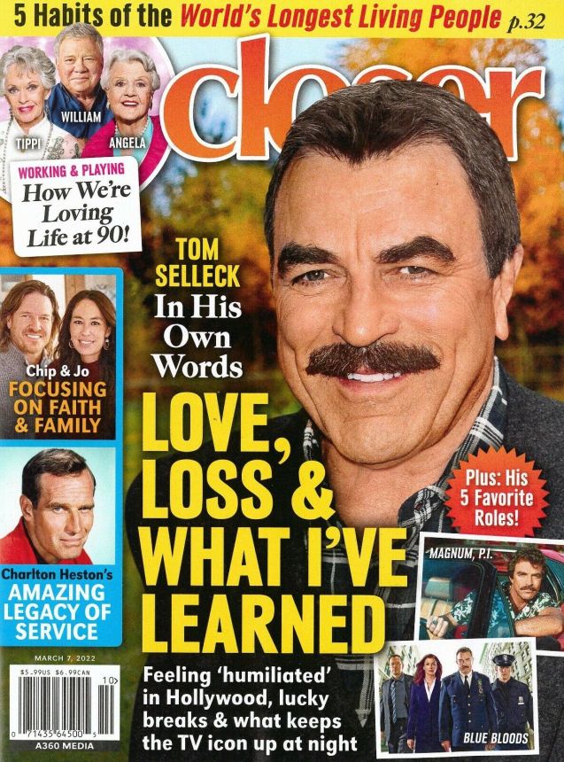 CLOSER WEEKLY magazine side cover 7 March 2022