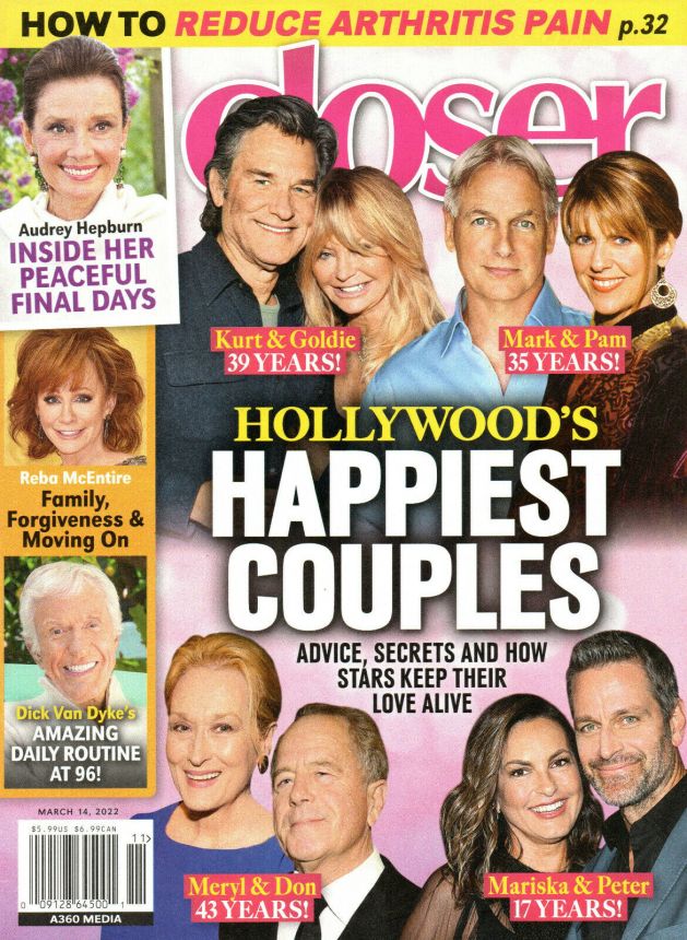 CLOSER WEEKLY magazine side cover 14 March 2022