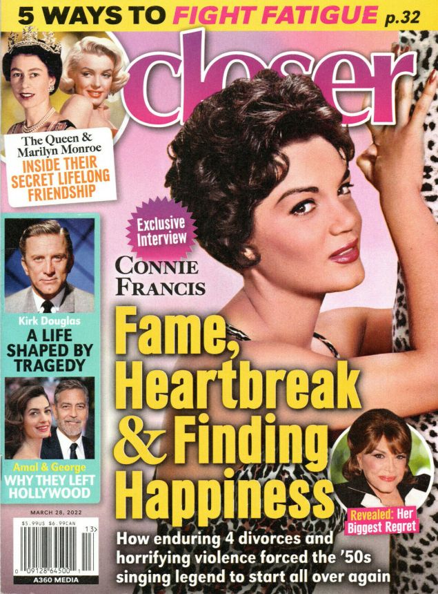 CLOSER WEEKLY magazine side cover 28 March 2022