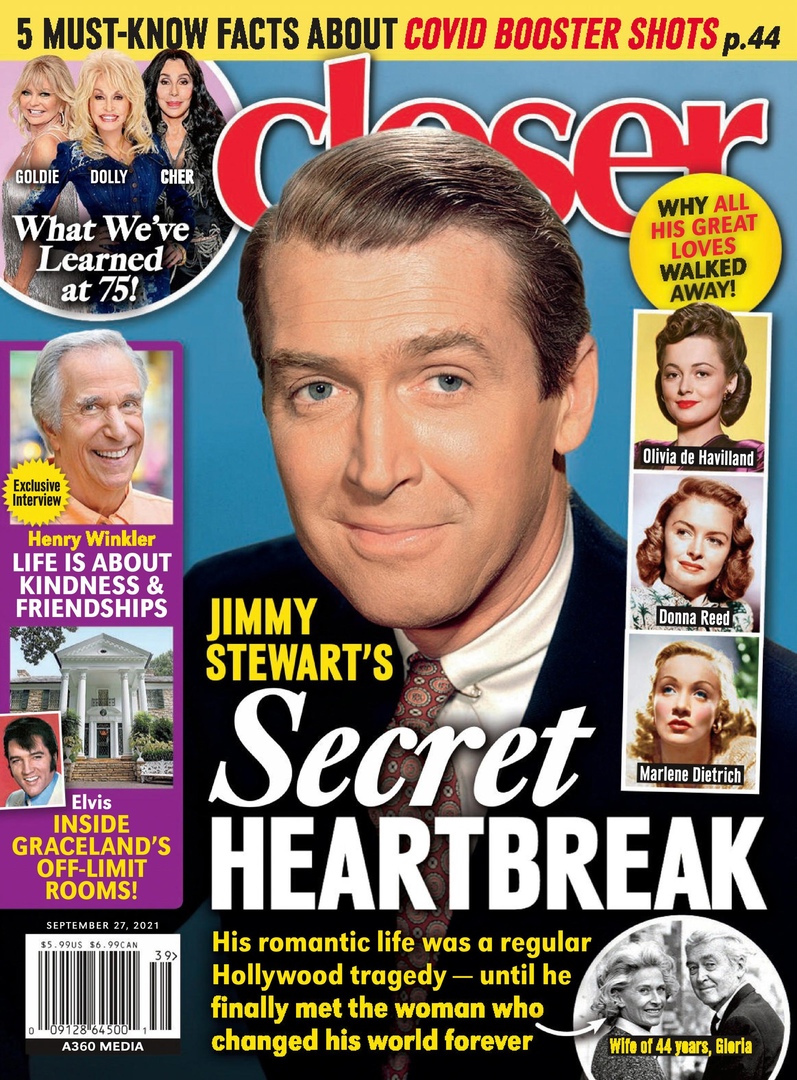 CLOSER WEEKLY magazine side cover 27 September 2021