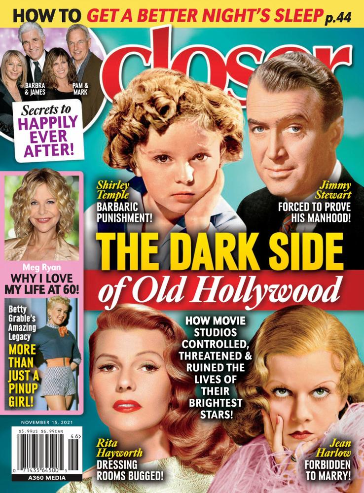CLOSER WEEKLY magazine side cover 15 November 2021