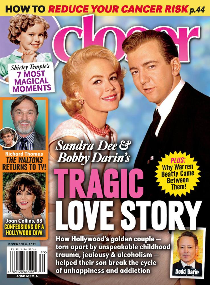 CLOSER WEEKLY magazine side cover 6 December 2021