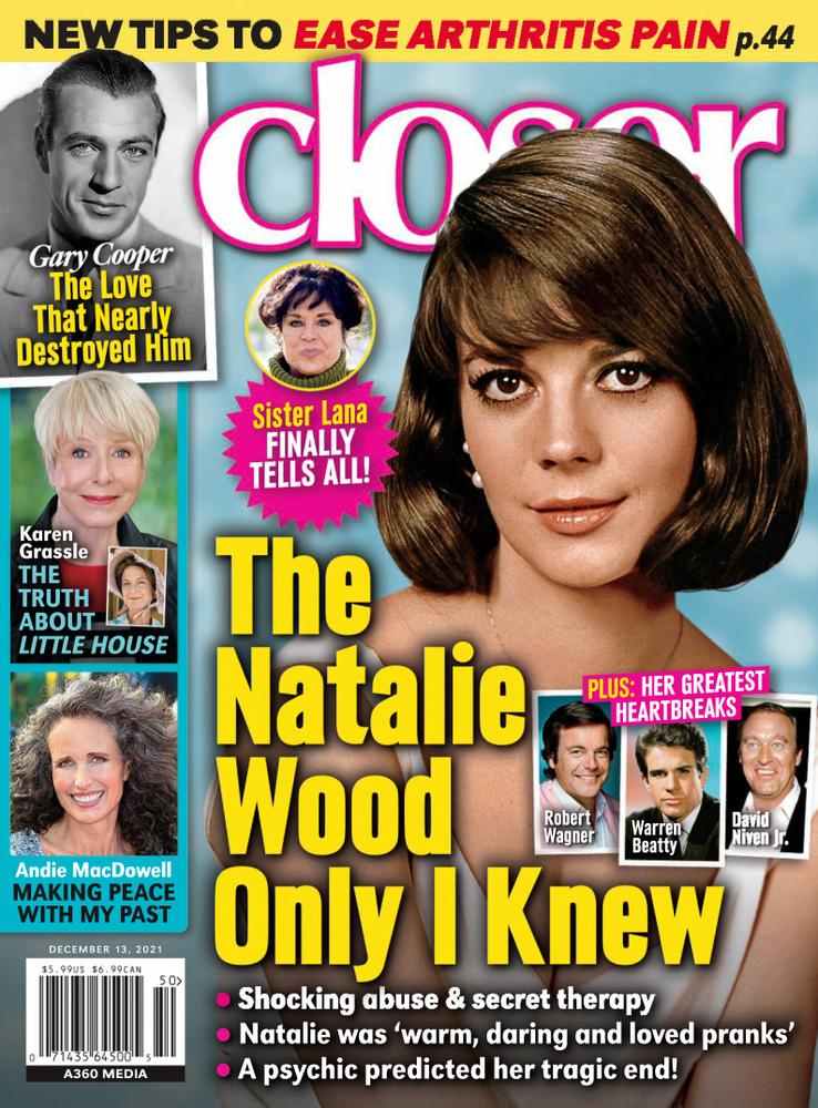 CLOSER WEEKLY magazine side cover 13 December 2021