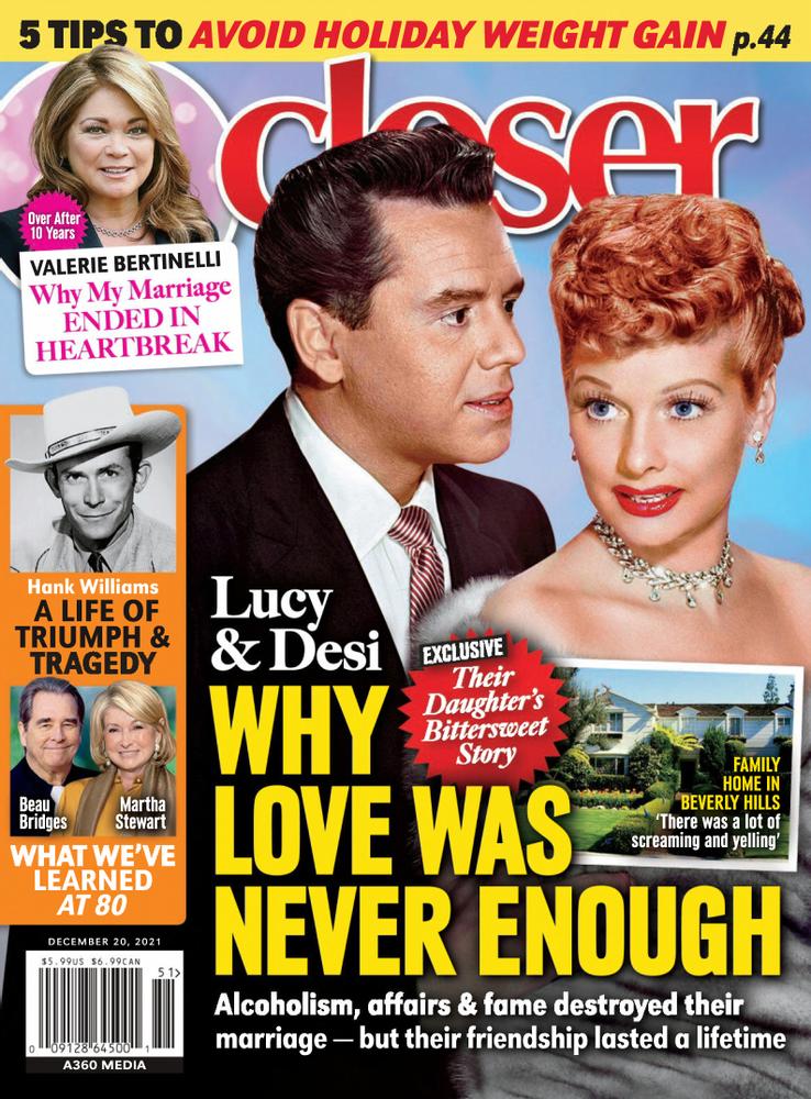 CLOSER WEEKLY magazine side cover 20 December 2021