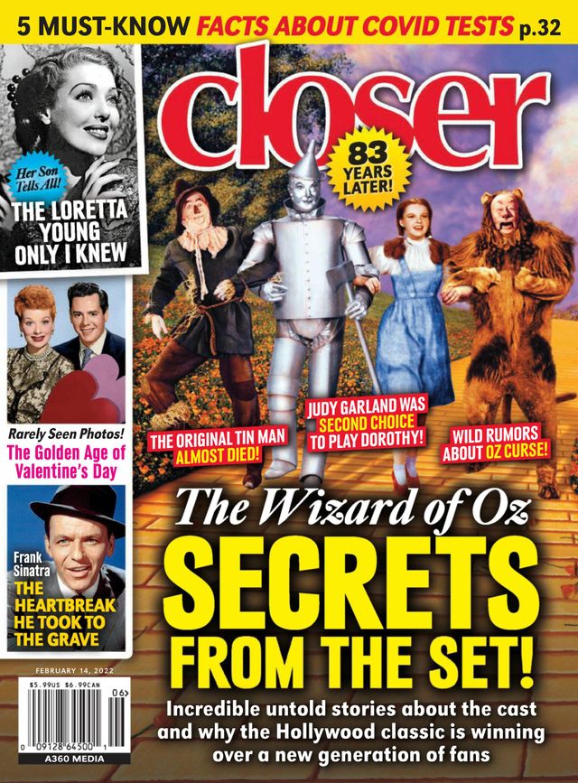 CLOSER WEEKLY magazine side cover 14 February 2022