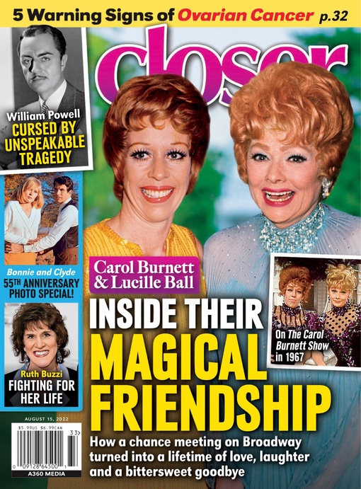 CLOSER WEEKLY magazine side cover 15 August 2022