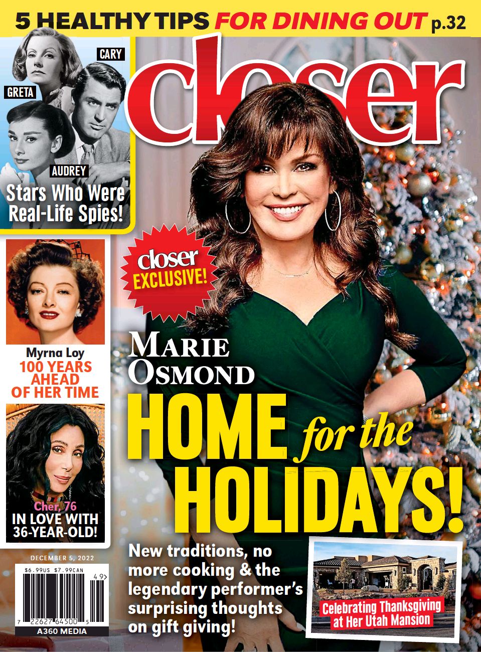 CLOSER WEEKLY magazine side cover 5 December 2022