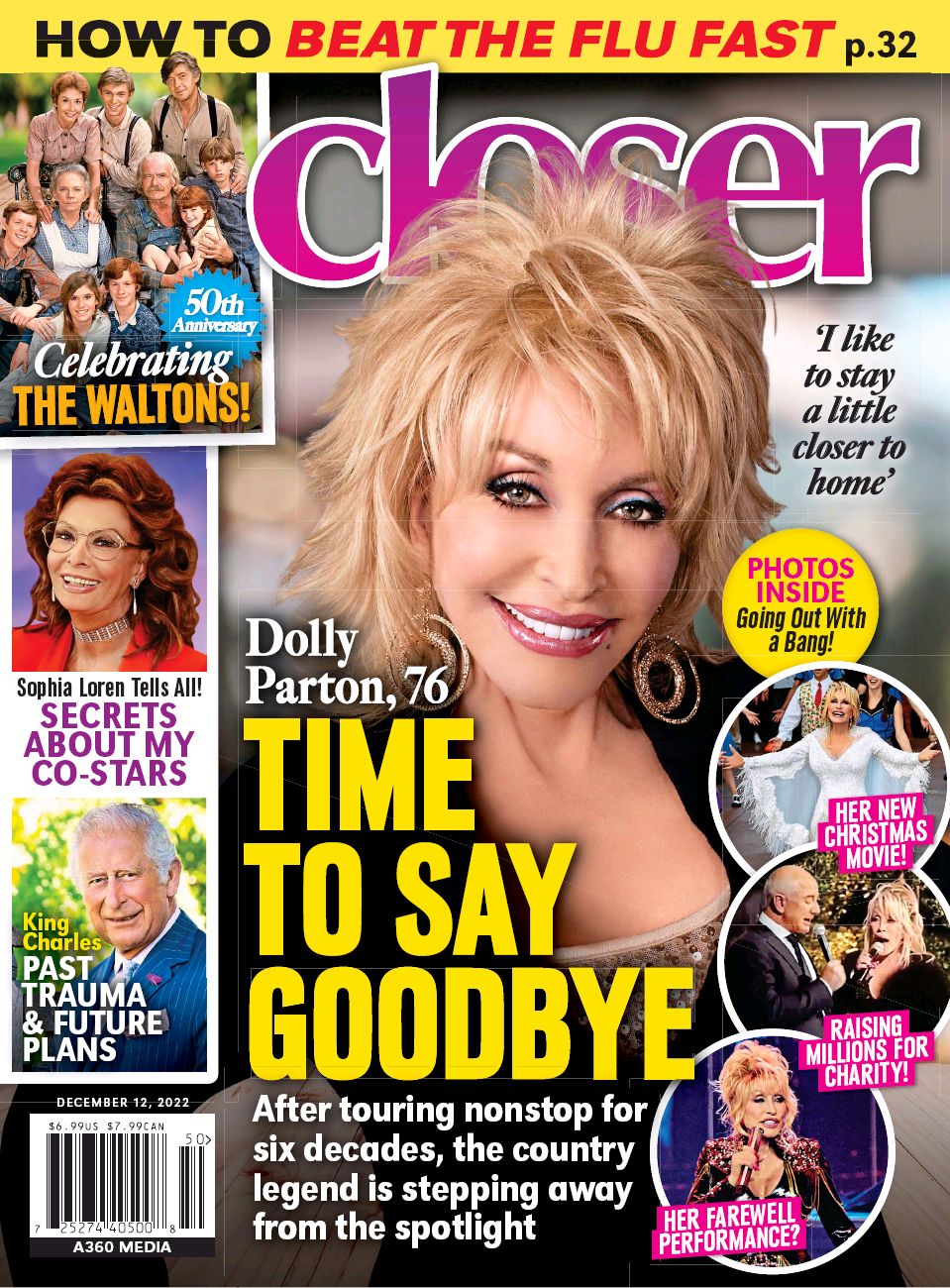 CLOSER WEEKLY magazine side cover 12 December 2022