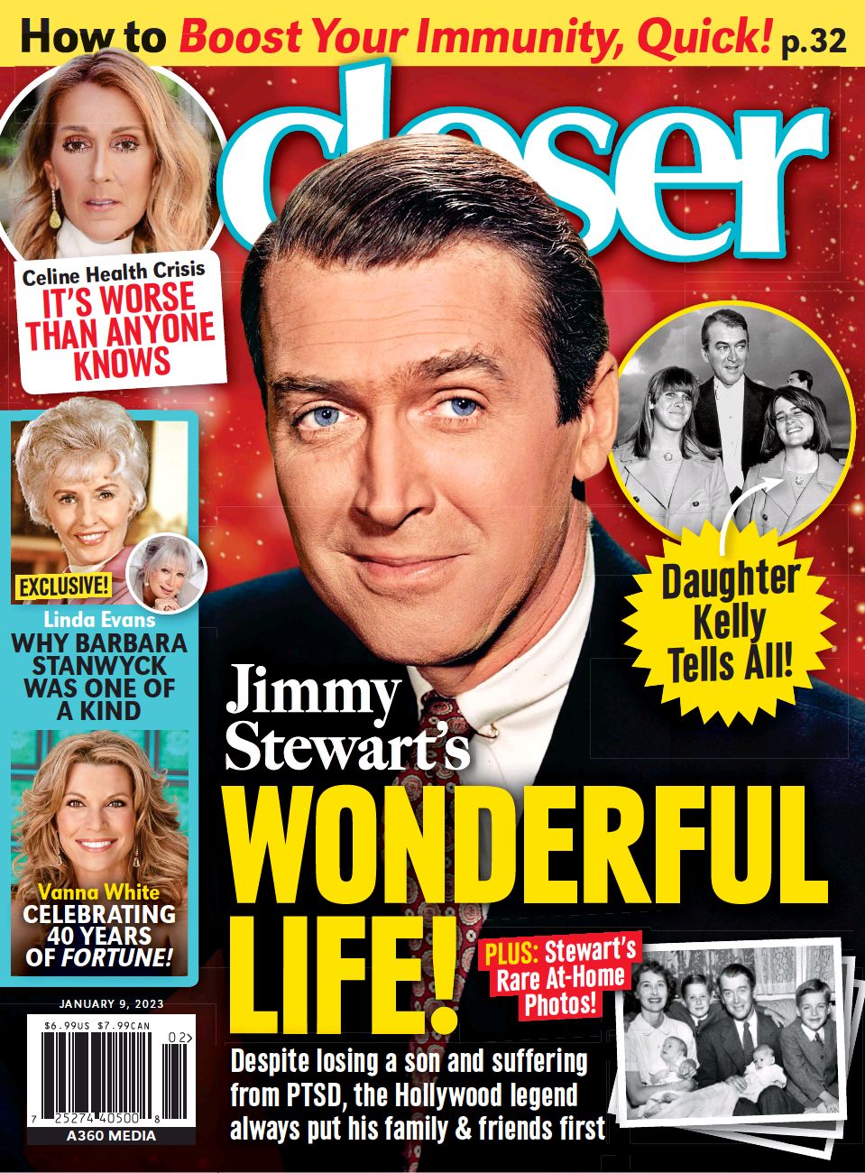 CLOSER WEEKLY magazine side cover 9 January 2023