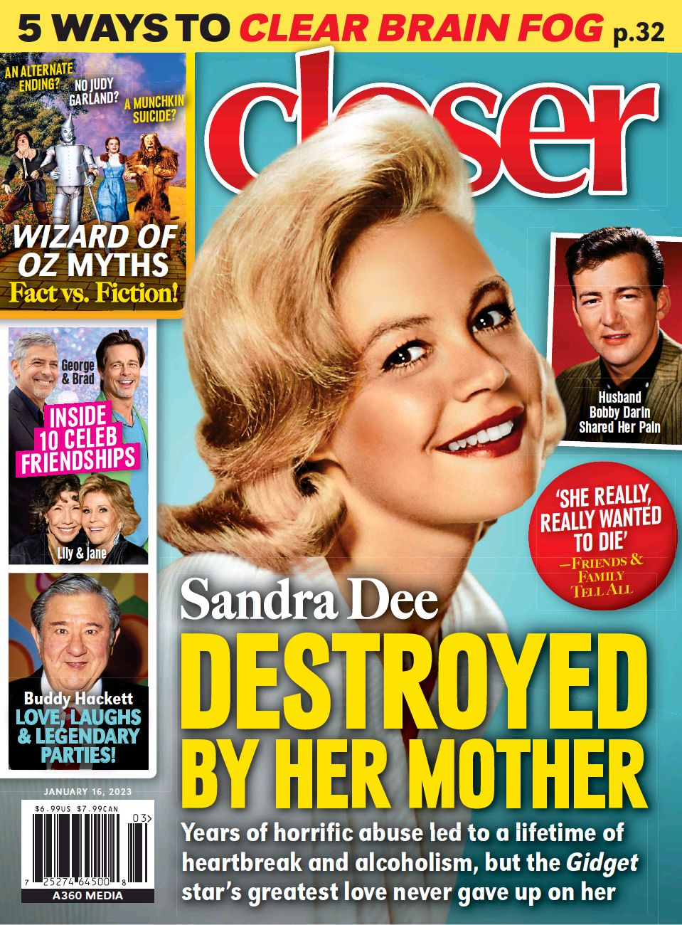 CLOSER WEEKLY magazine side cover 16 January 2023