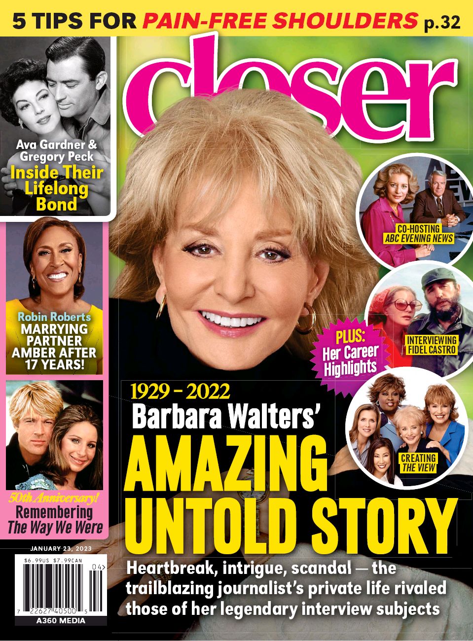 CLOSER WEEKLY magazine side cover 23 January 2023