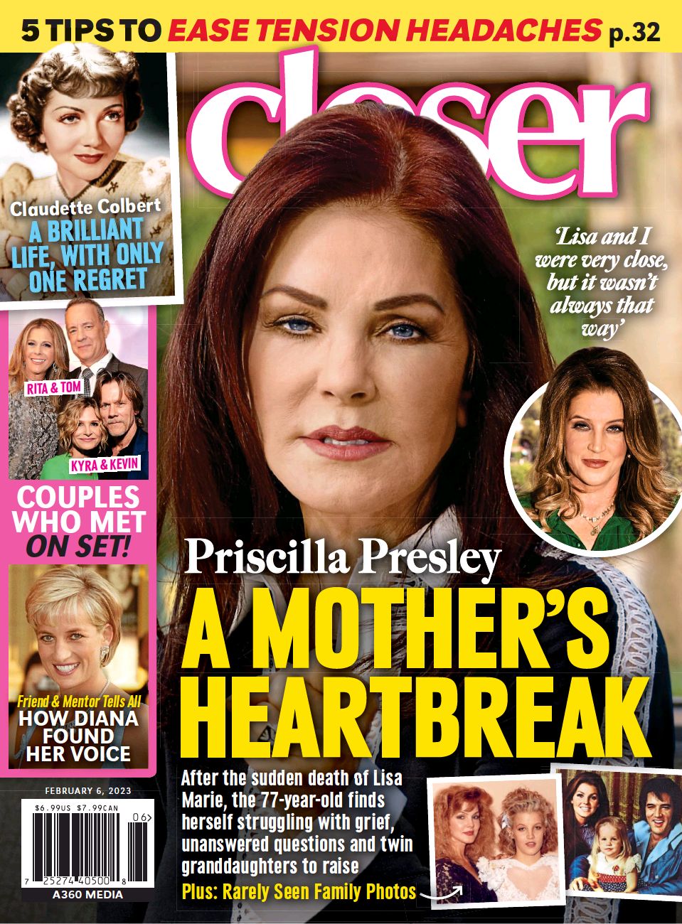 CLOSER WEEKLY magazine side cover 6 February 2023