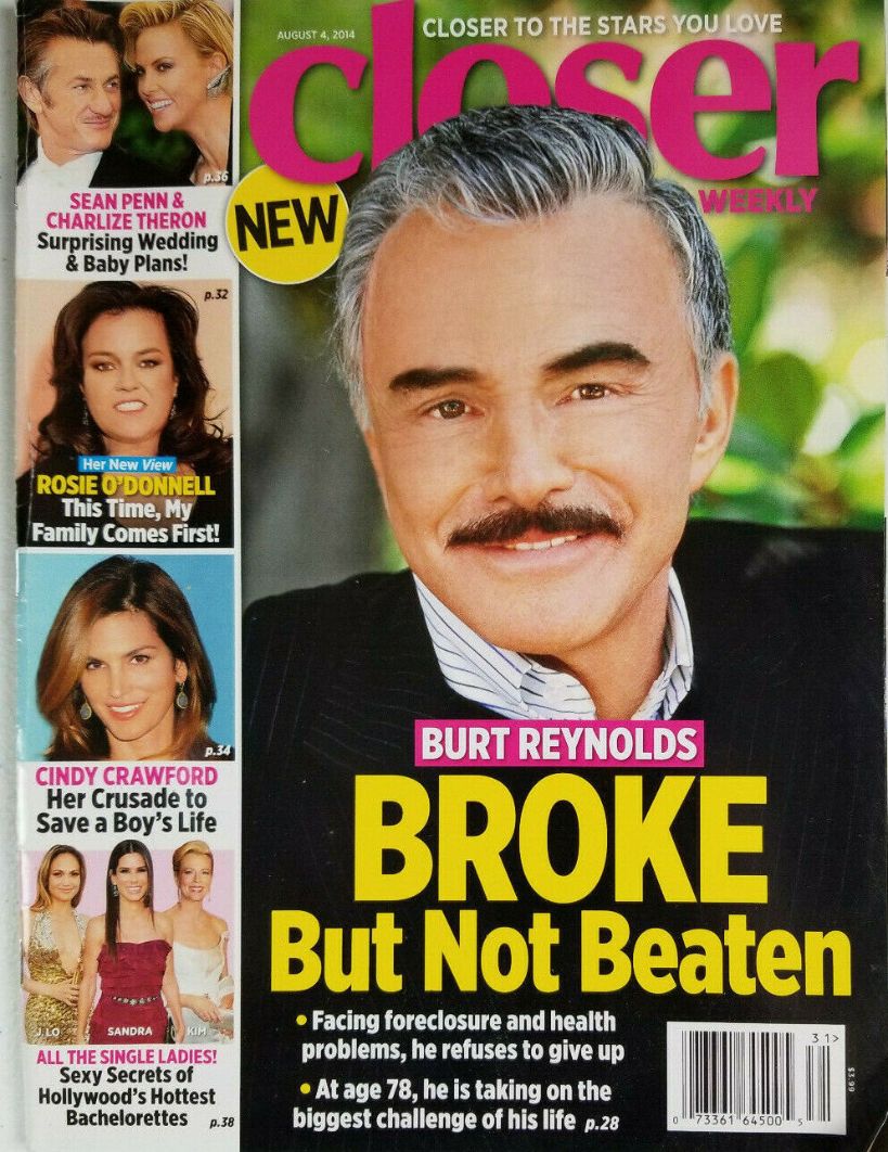 CLOSER WEEKLY magazine side cover  August 2014
