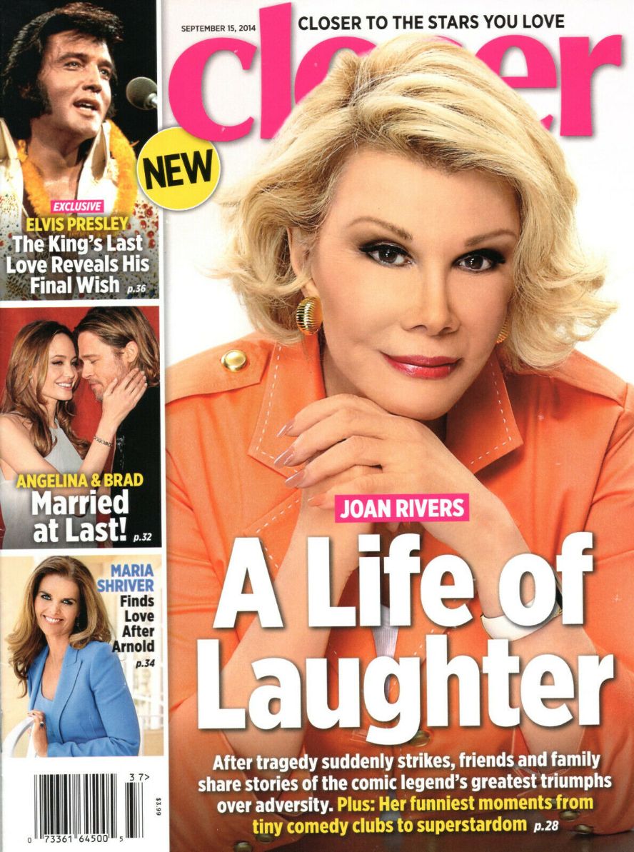 CLOSER WEEKLY magazine side cover 15 September 2014