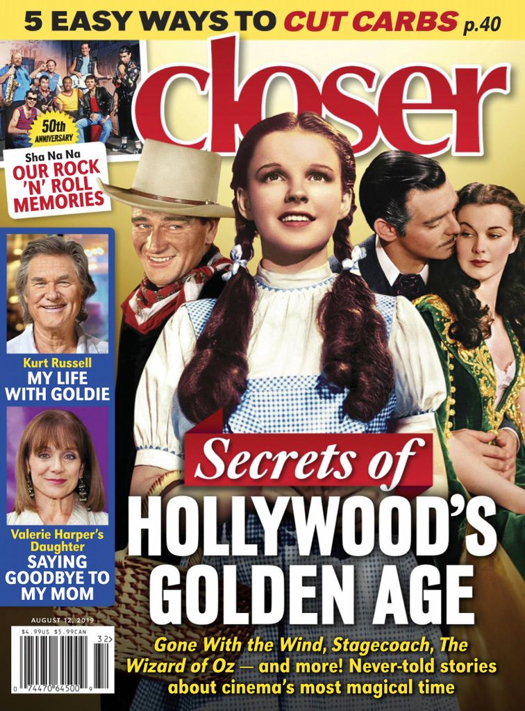 CLOSER WEEKLY magazine side cover 12 August 2019
