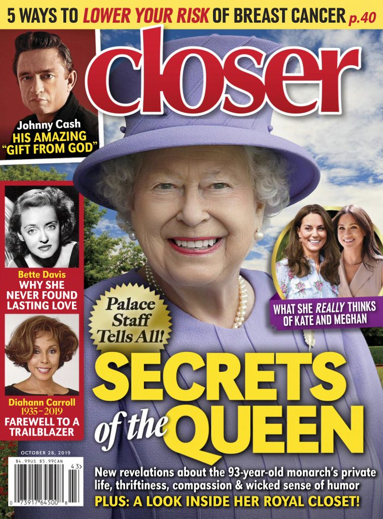 CLOSER WEEKLY magazine side cover 28 October 2019