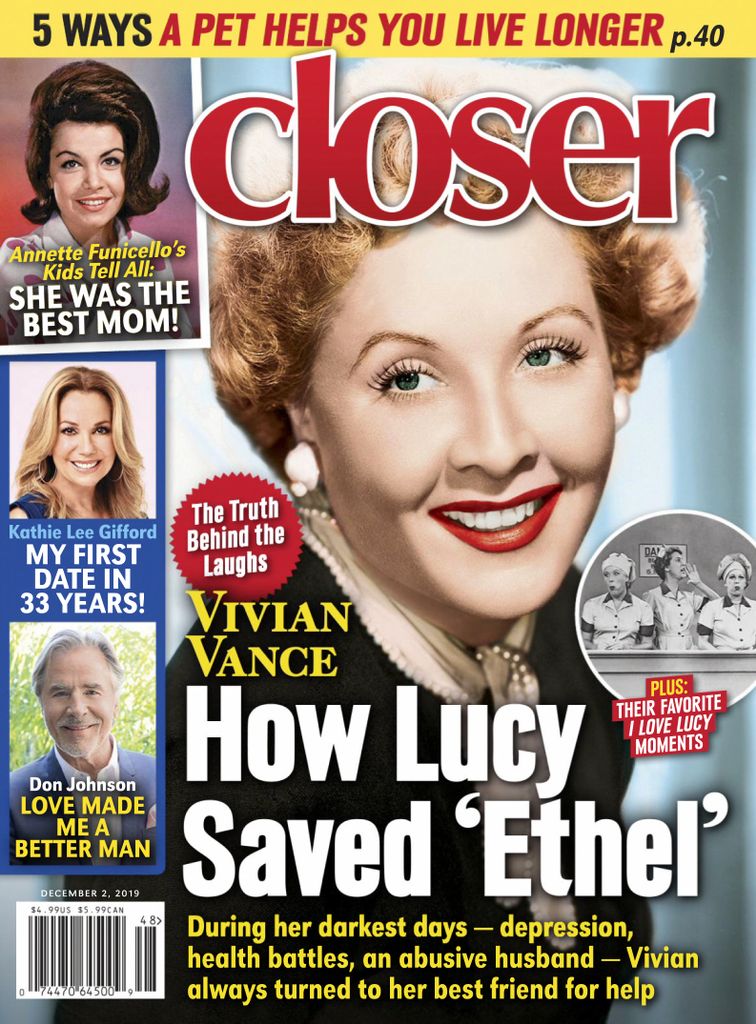CLOSER WEEKLY magazine side cover 2 December 2019