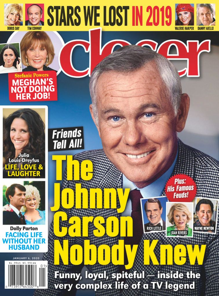 CLOSER WEEKLY magazine side cover 6 January 2020