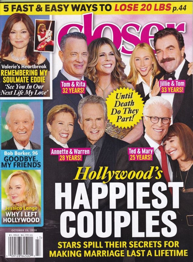 CLOSER WEEKLY magazine side cover 26 October 2020