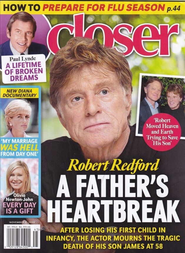 CLOSER WEEKLY magazine side cover 9 November 2020