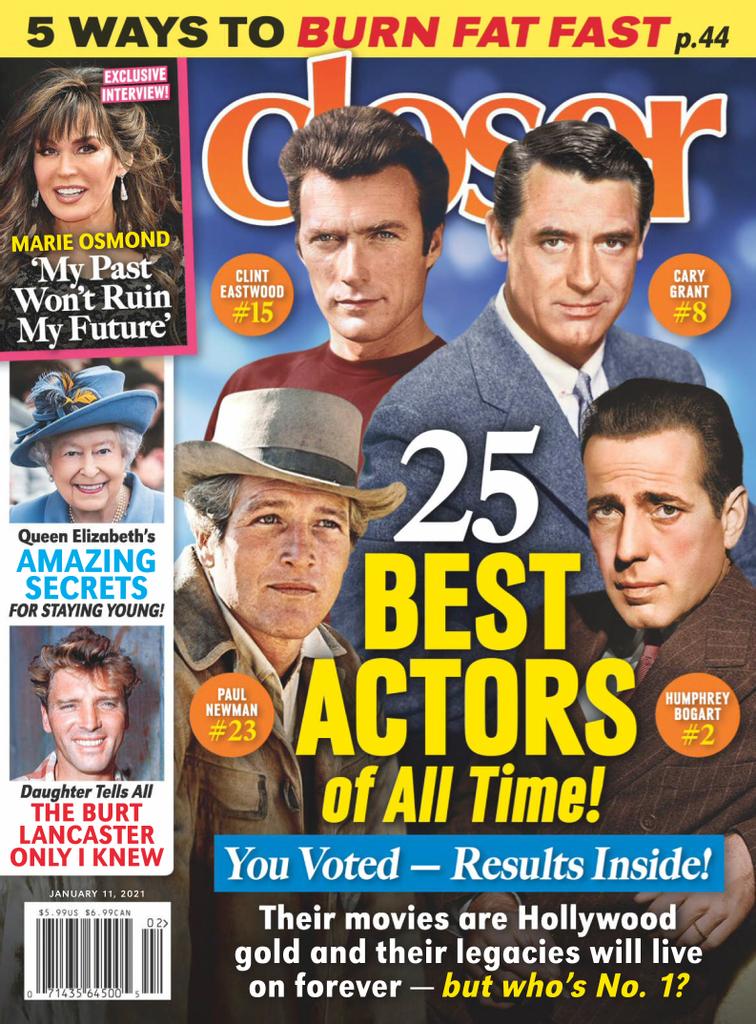 CLOSER WEEKLY magazine side cover 11 January 2021