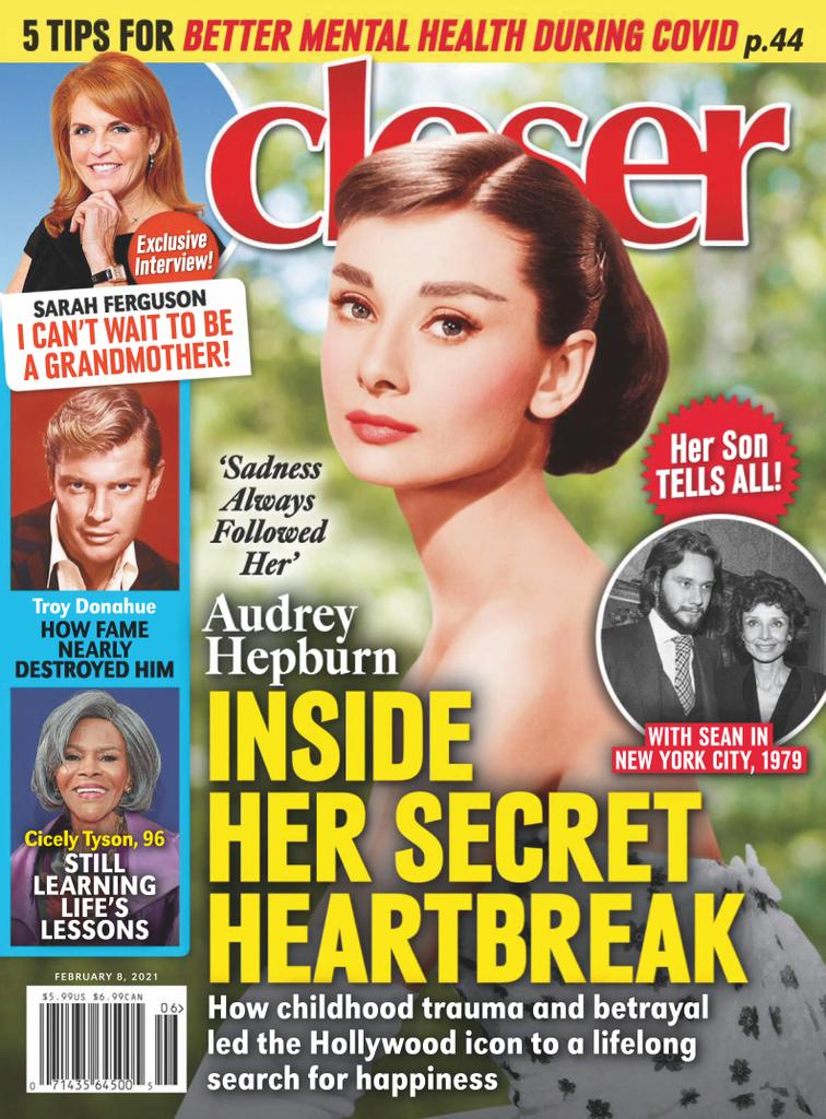CLOSER WEEKLY magazine side cover 8 February 2021