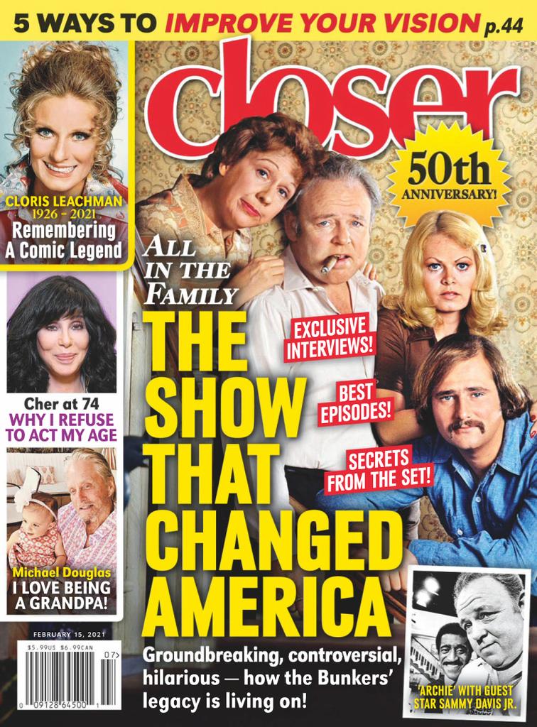 CLOSER WEEKLY magazine side cover 15 February 2021