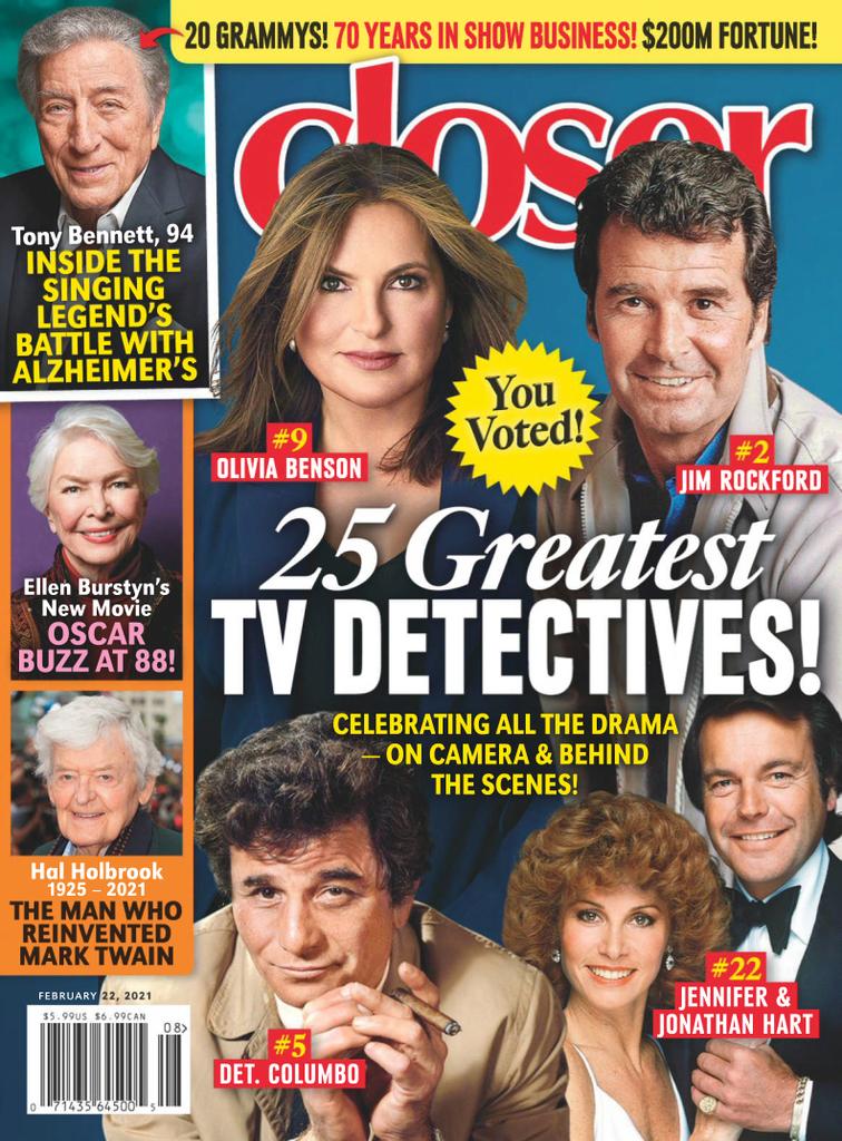 CLOSER WEEKLY magazine side cover 22 February 2021