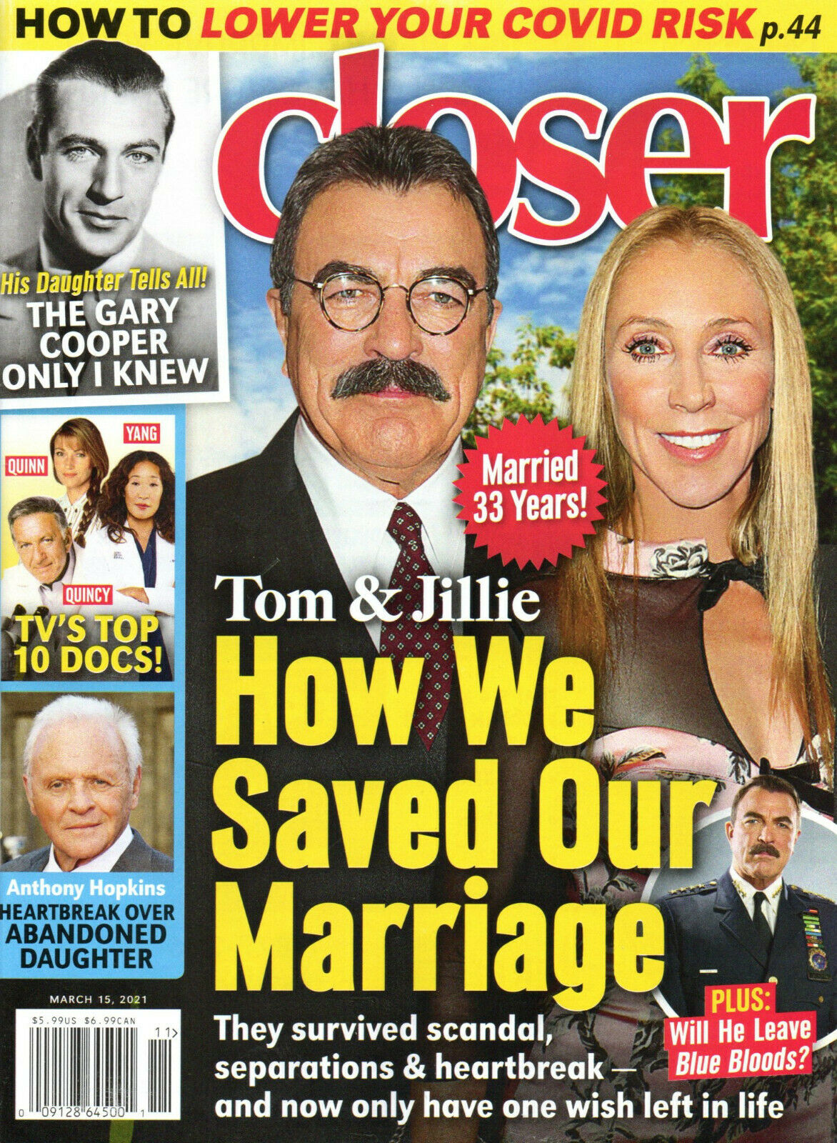 CLOSER WEEKLY magazine side cover 15 March 2021
