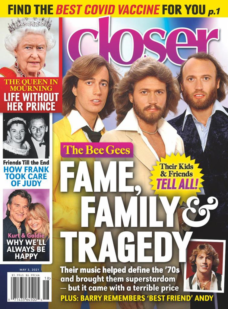 CLOSER WEEKLY magazine side cover 3 May 2021