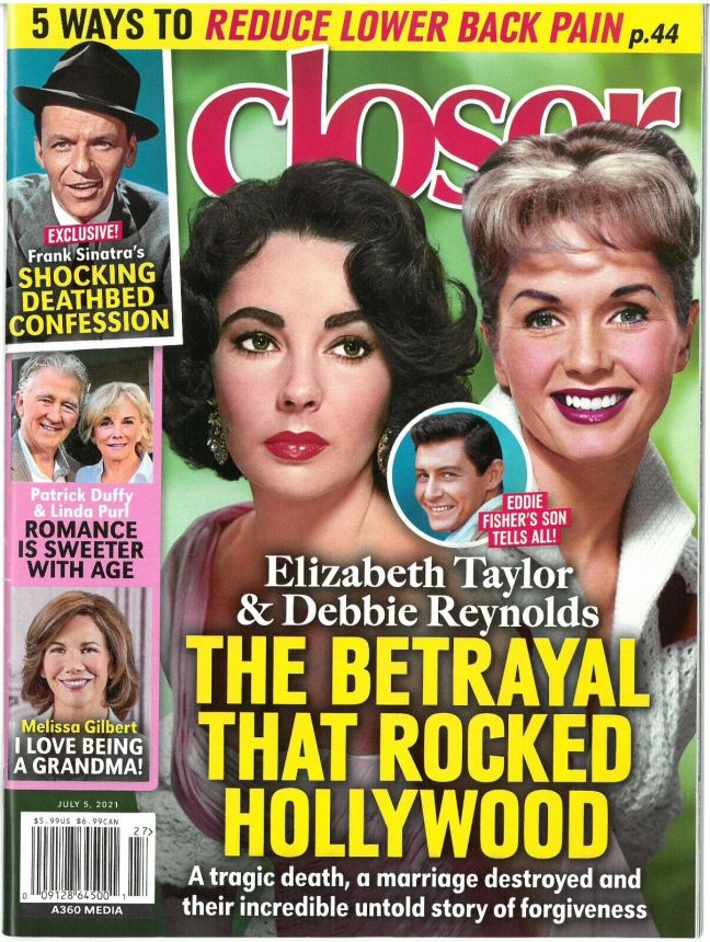 CLOSER WEEKLY magazine side cover 5 July 2021