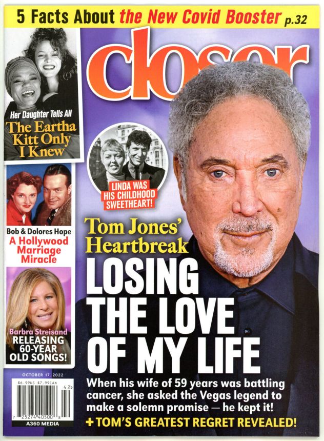 CLOSER WEEKLY magazine side cover 17 October 2022