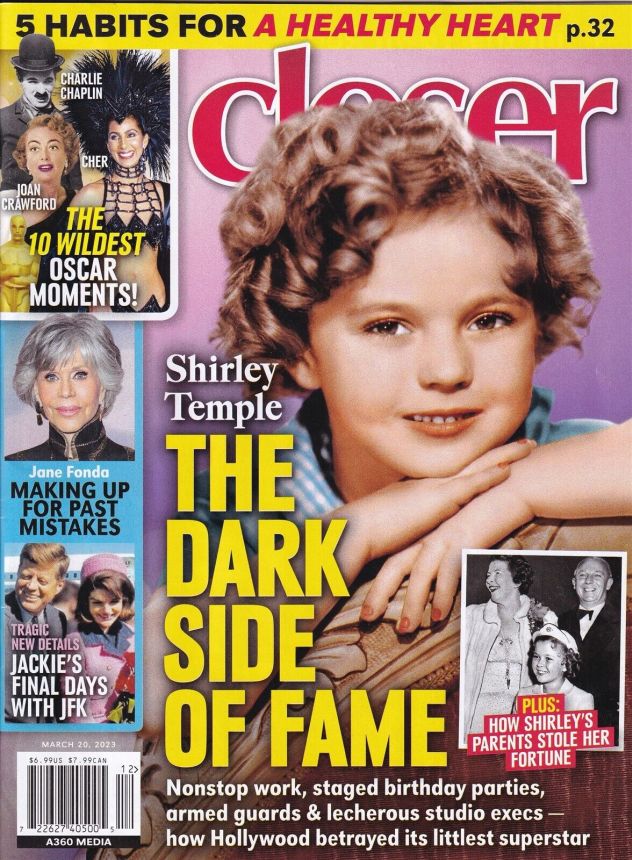 CLOSER WEEKLY magazine side cover 20 March 2023