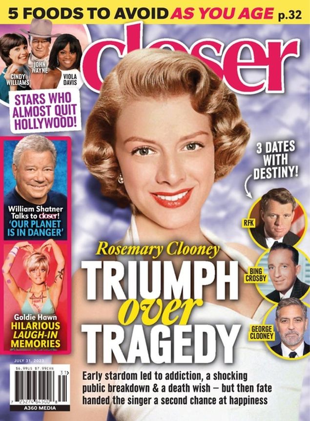 CLOSER WEEKLY magazine side cover 31 July 2023