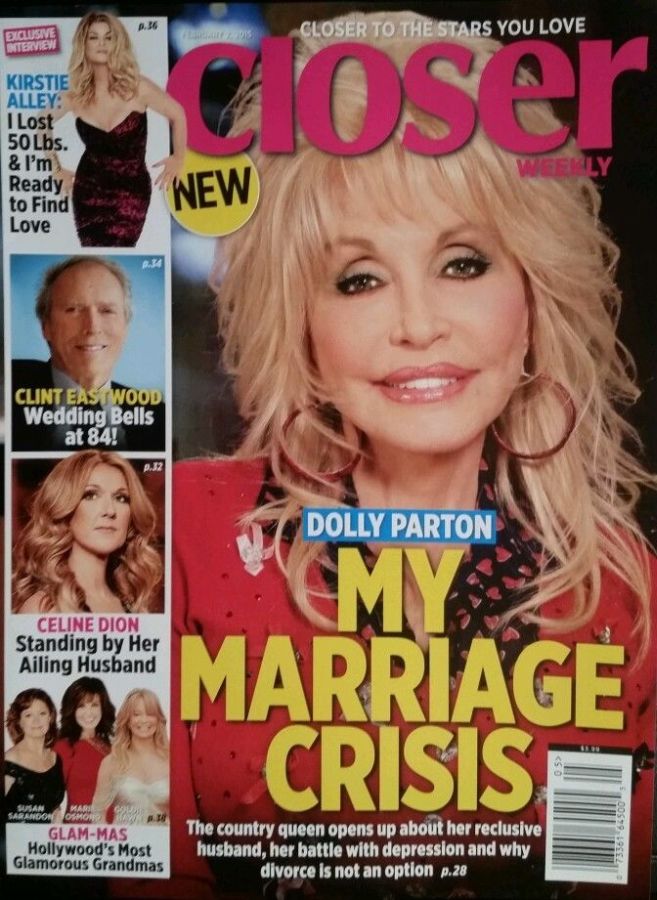 CLOSER WEEKLY magazine side cover 2 February 2015