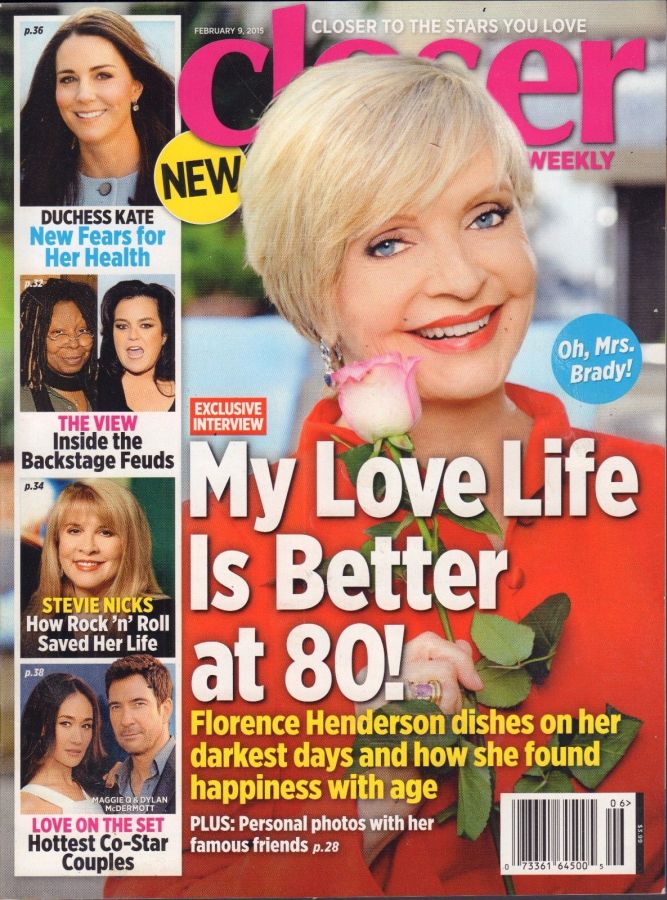 CLOSER WEEKLY magazine side cover 9 February 2015