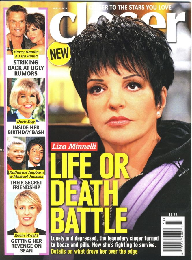 CLOSER WEEKLY magazine side cover 6 April 2015