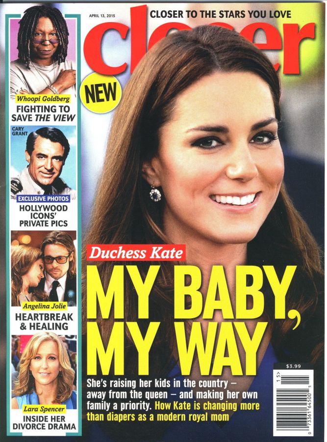 CLOSER WEEKLY magazine side cover 13 April 2015