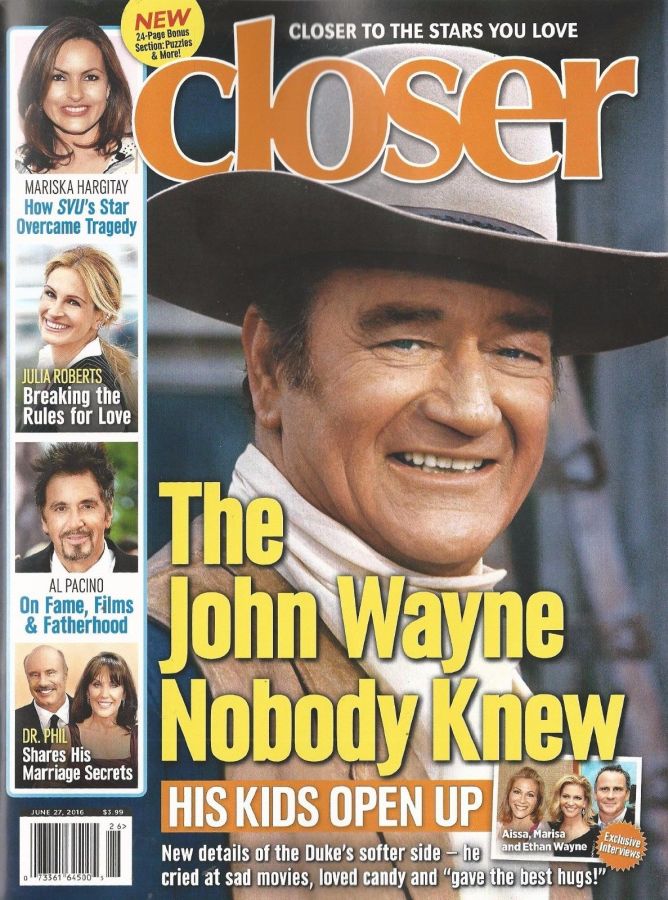 CLOSER WEEKLY magazine side cover 27 June 2015
