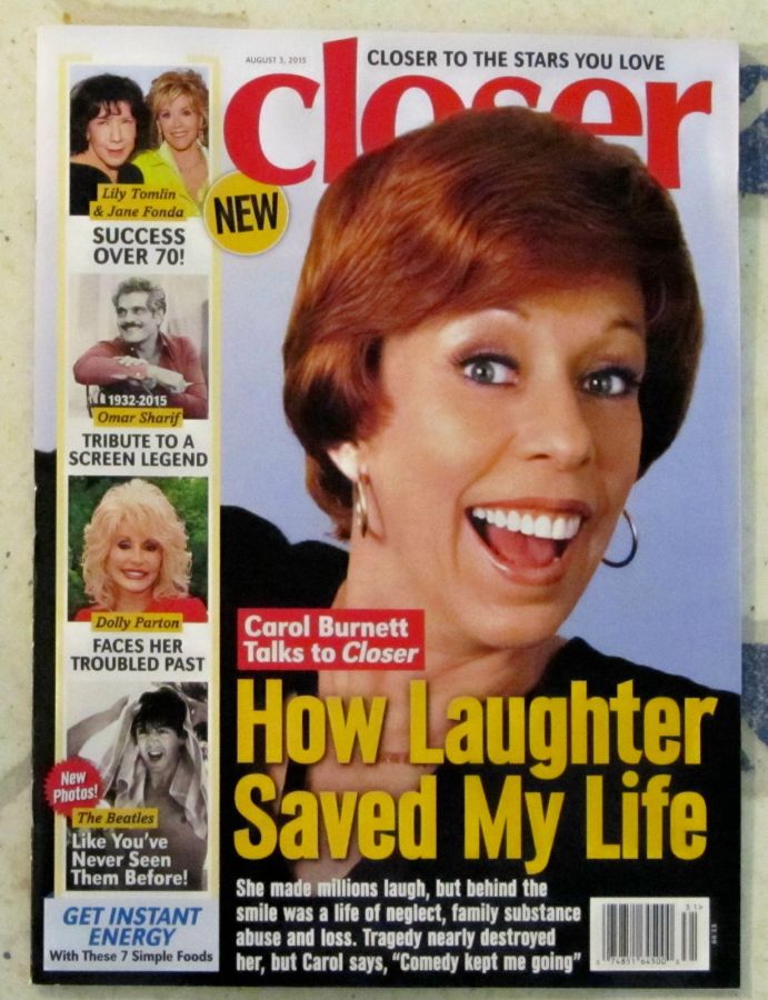 CLOSER WEEKLY magazine side cover 3 August 2015