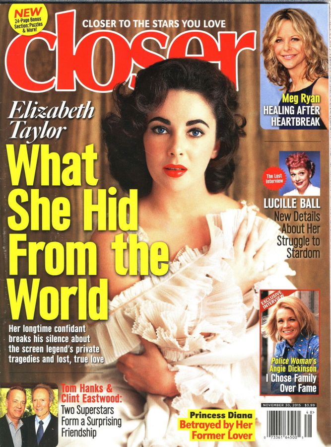 CLOSER WEEKLY magazine side cover 30 November 2015