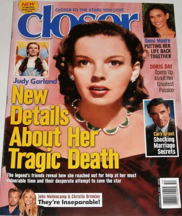 CLOSER WEEKLY magazine side cover 14 December 2015