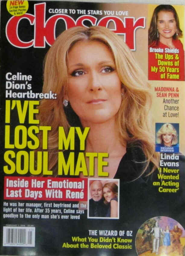 CLOSER WEEKLY magazine side cover 1 February 2016