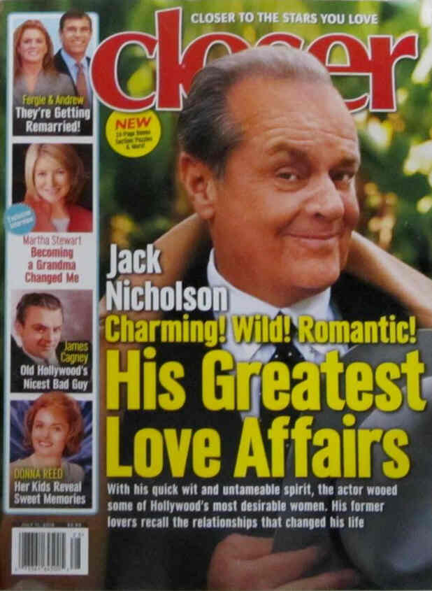 CLOSER WEEKLY magazine side cover 11 July 2016