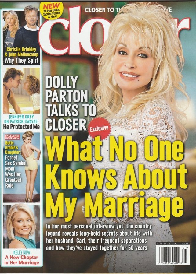 CLOSER WEEKLY magazine side cover 29 August 2016